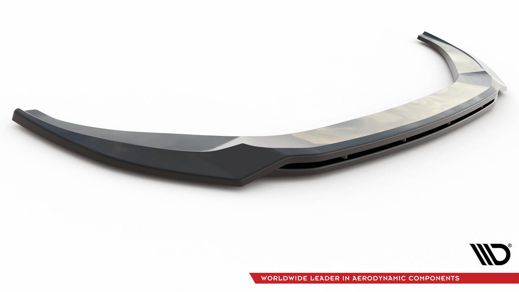 Maxton Design Street+ Spoilerlippe Front Ansatz V.3 passend für Audi A6 C8 schwarz Hochglanz