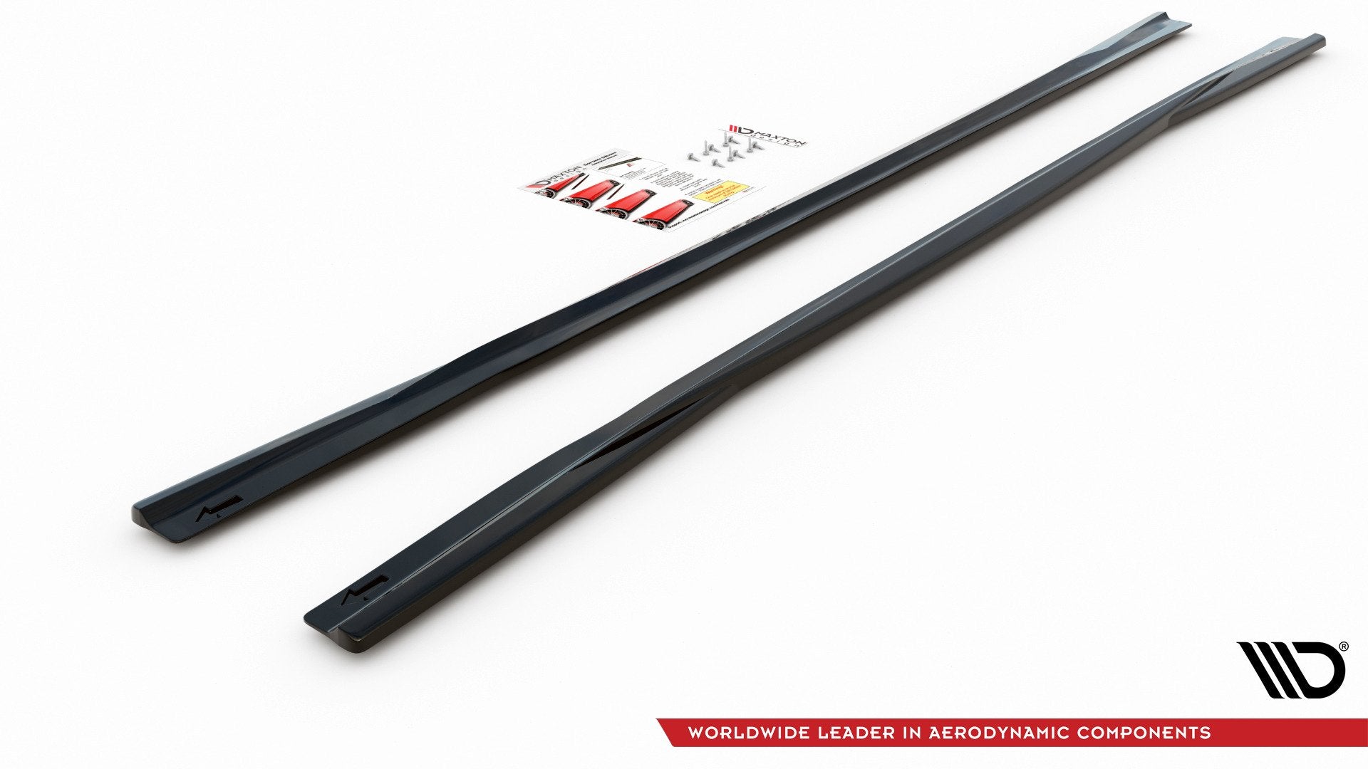 Maxton Design Street+ Seitenschweller Leisten passend für Audi A6 S-Line / S6 C8 / C8 Facelift schwarz Hochglanz