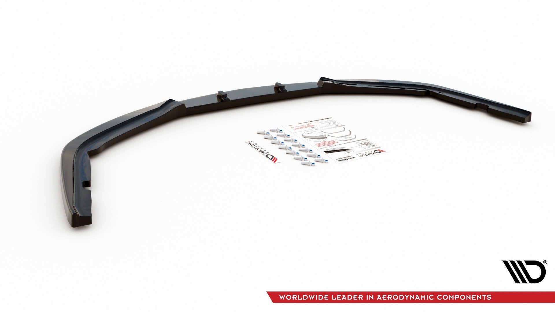 Maxton Design Street+ Spoilerlippe Front Ansatz V.2 passend für Honda Accord Mk7 Type-S schwarz Hochglanz