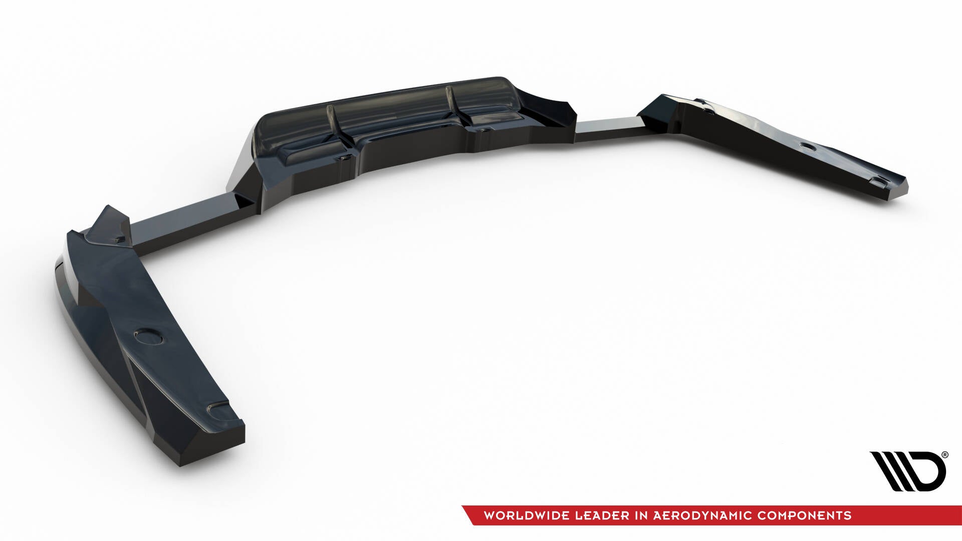 Maxton Design Street+ Mittlerer Diffusor RACE passend für BMW X4 M F98 schwarz Hochglanz