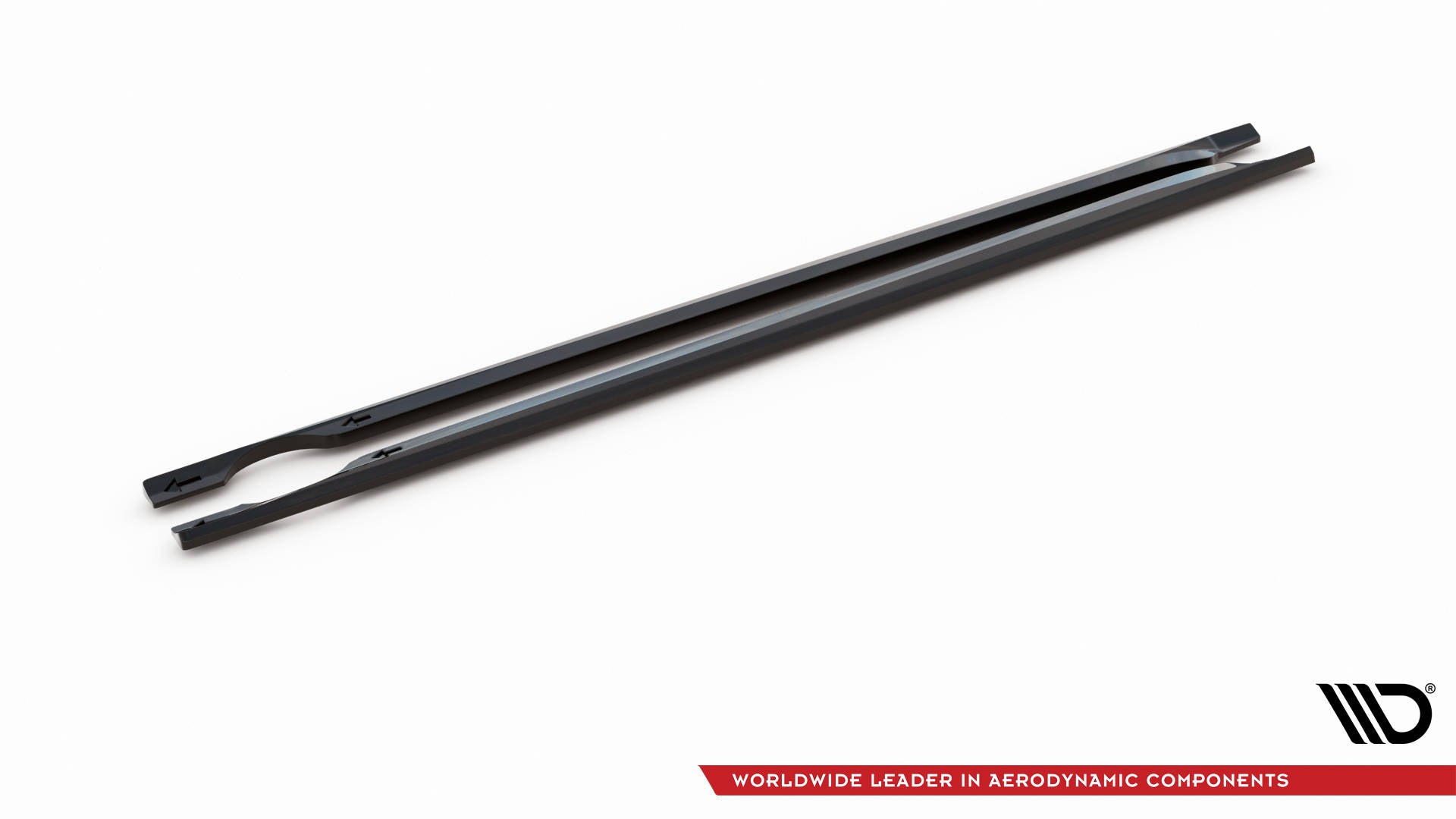 Maxton Design Street+ Seitenschweller Leisten passend für VW Taigo R-Line Mk1 schwarz Hochglanz