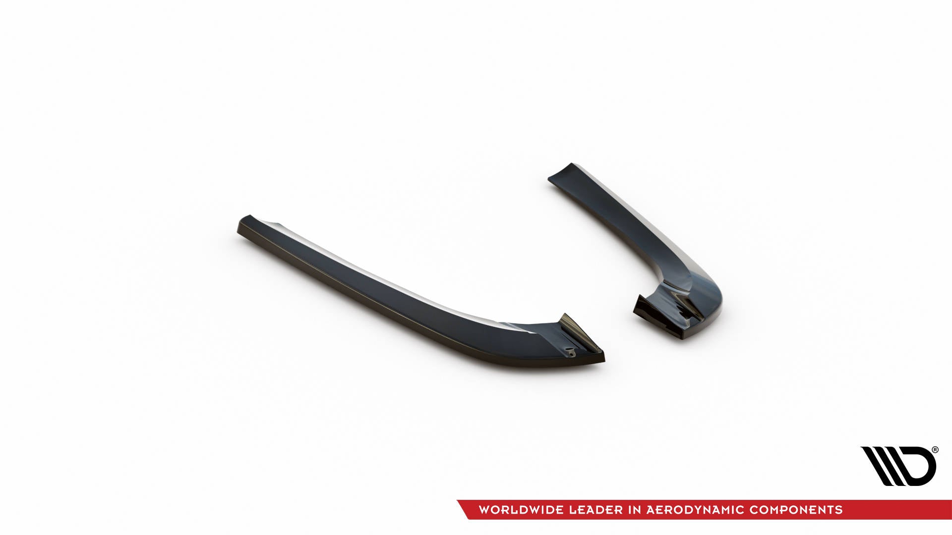 Maxton Design Heck Ansatz Flaps Diffusor V.2 passend für Mercedes-Benz CLK W209 schwarz Hochglanz