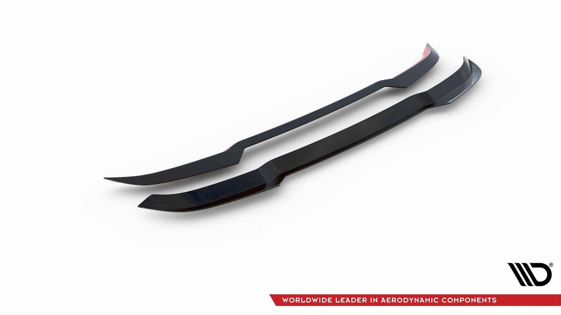 Maxton Design Spoiler CAP passend für Audi Q5 S-Line SUV Mk2 Facelift schwarz Hochglanz