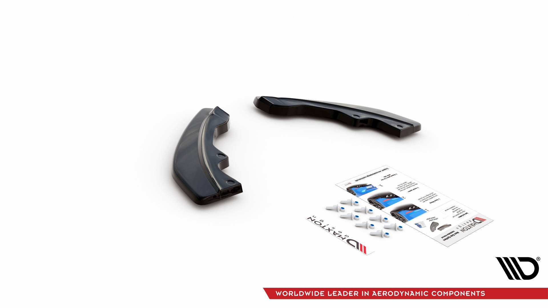 Maxton Design Heck Ansatz Flaps Diffusor passend für Mazda CX-3 schwarz Hochglanz