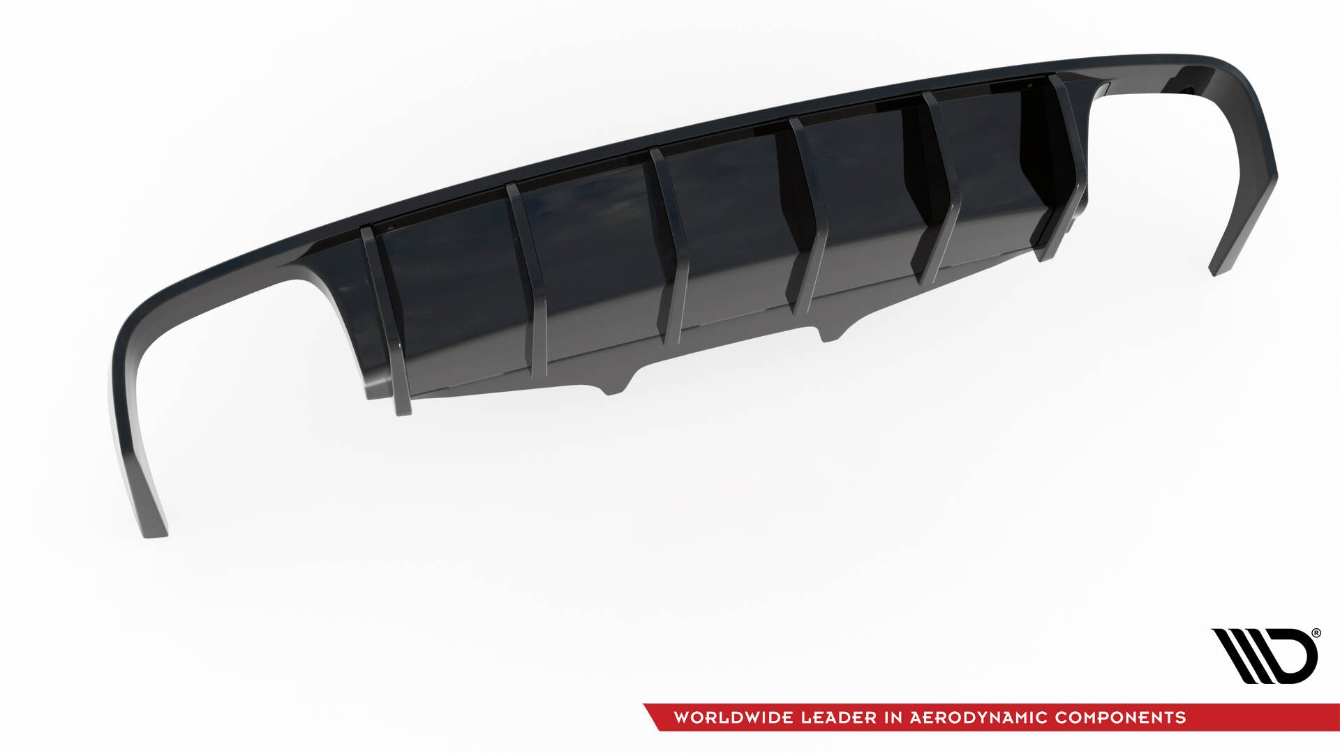 Maxton Design Diffusor Heck Ansatz passend für Porsche Macan Mk1 schwarz Hochglanz