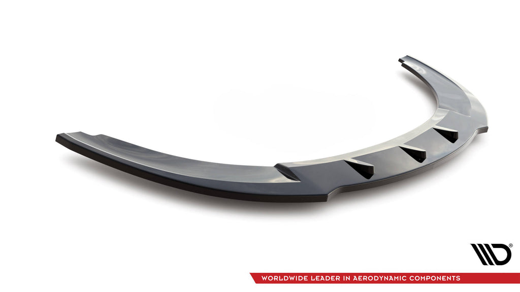 Maxton Design Street+ Spoilerlippe Front Ansatz passend für SEAT LEON MK2 CUPRA FR (vor Facelift) schwarz Hochglanz