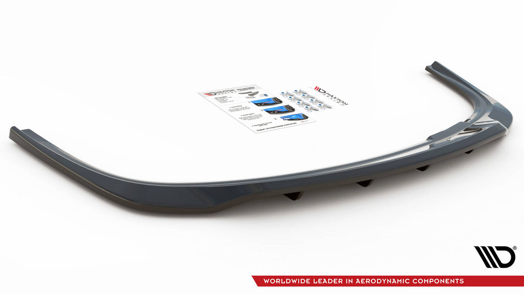 Maxton Design Street+ Mittlerer Diffusor RACE passend für Skoda Fabia Combi Mk3 schwarz Hochglanz