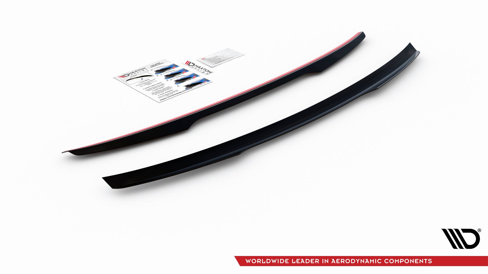 Maxton Design Spoiler CAP passend für VW Passat Limousine B8 Facelift schwarz Hochglanz