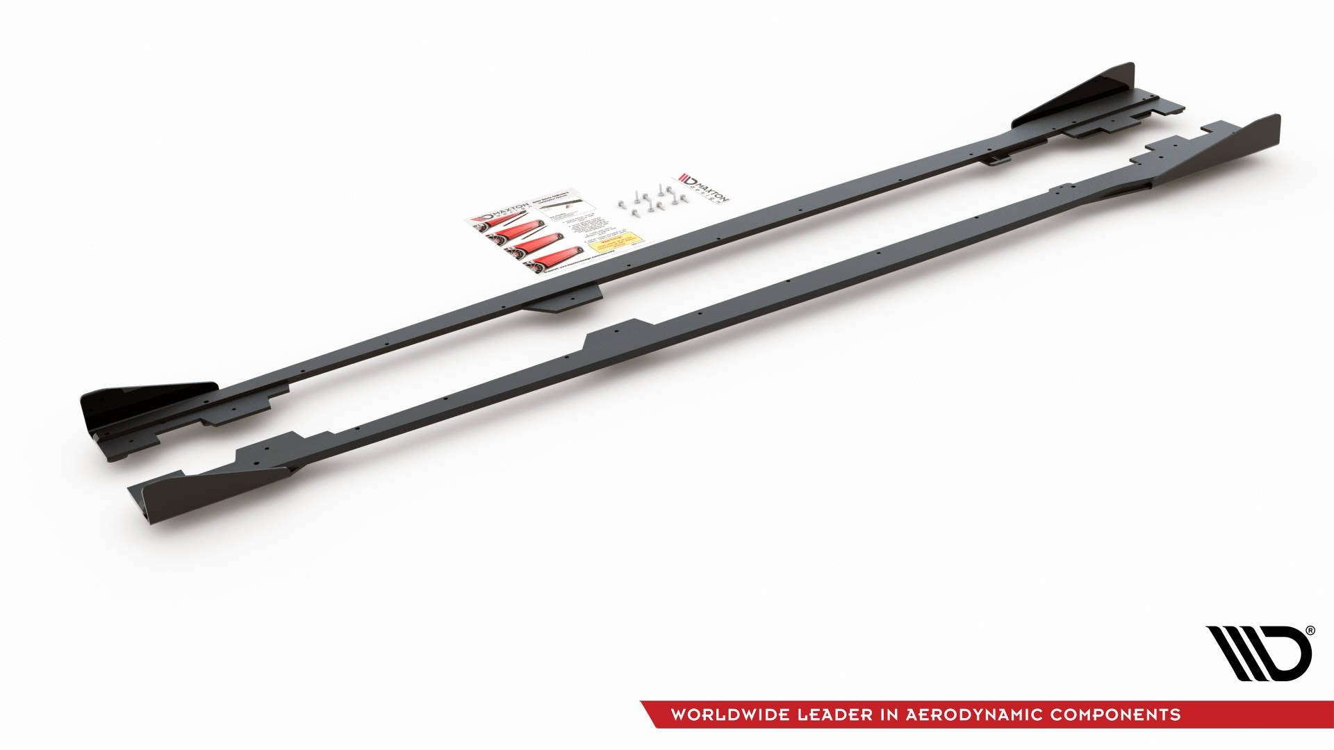 Maxton Design Street Pro Street+ Seitenschweller Leisten + Flaps passend für BMW 1er F21 M135i / M140i / M-Paket schwarz Hochglanz