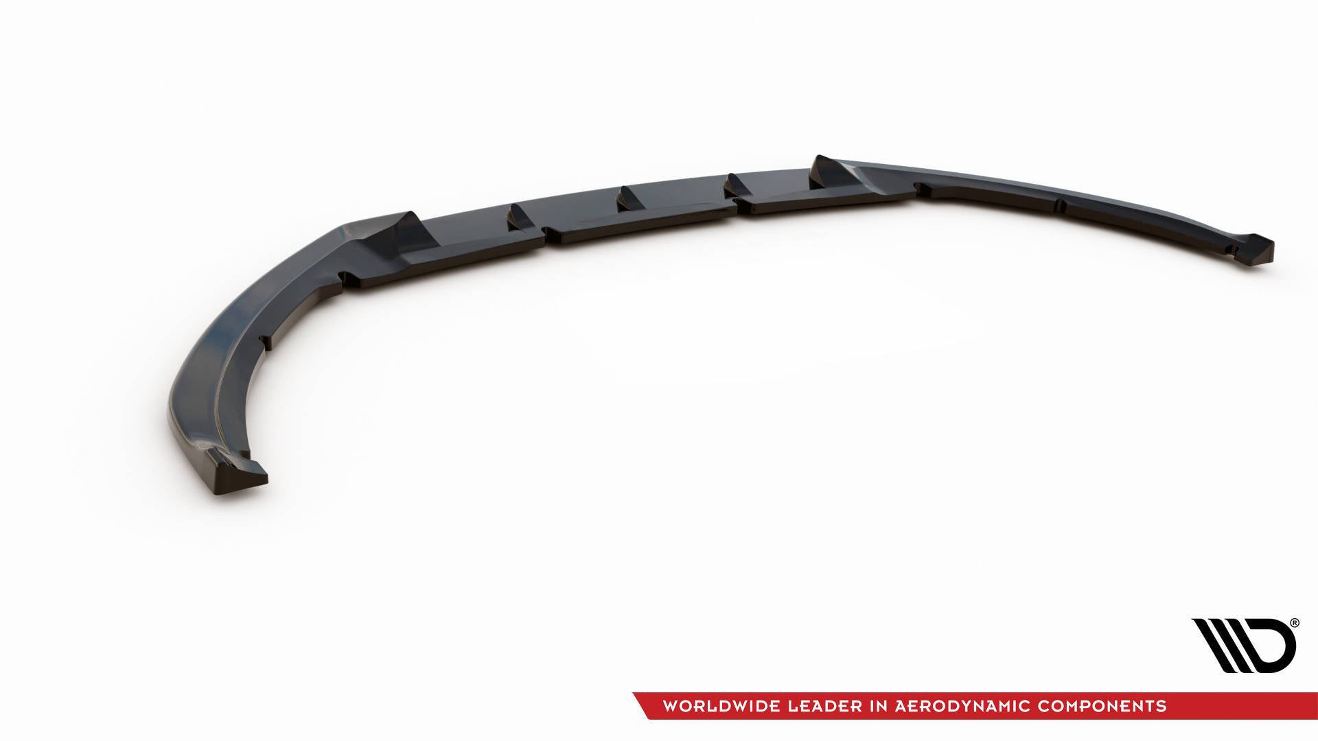 Maxton Design Street+ Spoilerlippe Front Ansatz V.4 passend für Ford Focus ST Mk3 Facelift schwarz Hochglanz