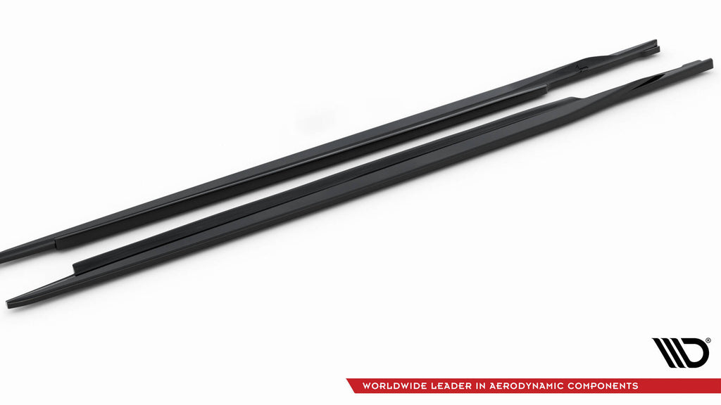 Maxton Design Street+ Seitenschweller Leisten passend für BMW 5er GT M-Paket F07 schwarz Hochglanz