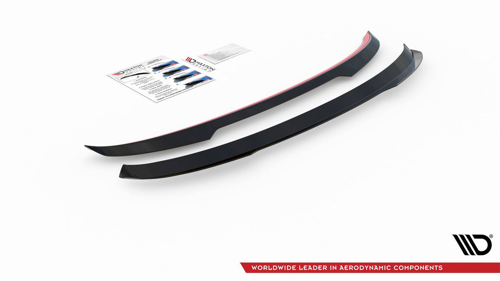 Maxton Design Spoiler CAP passend für Cupra Leon ST Mk1 Facelift schwarz Hochglanz
