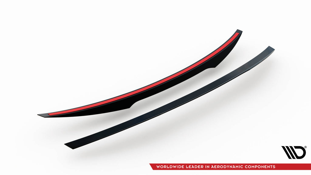 Maxton Design Spoiler CAP passend für Kia Stinger GT / GT-Line / Standard Mk1 schwarz Hochglanz