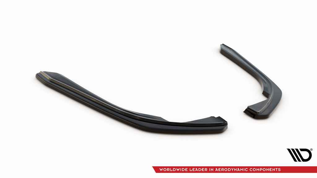 Maxton Design Heck Ansatz Flaps Diffusor passend für VW Arteon R-Line Limousine / Shooting Brake Mk1 schwarz Hochglanz