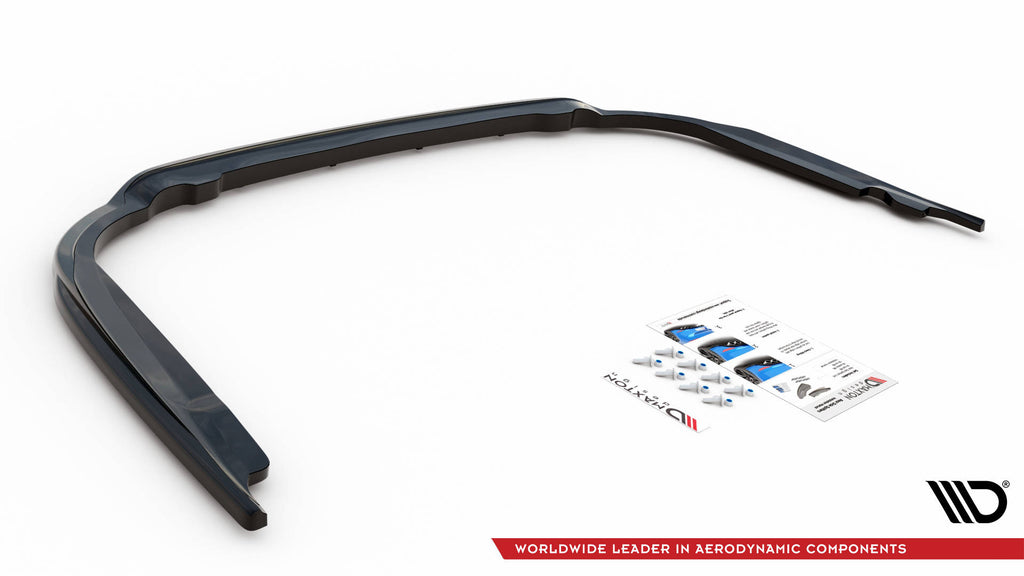 Maxton Design Mittlerer Diffusor Heck Ansatz DTM Look für Toyota Avensis Mk3 Facelift schwarz matt