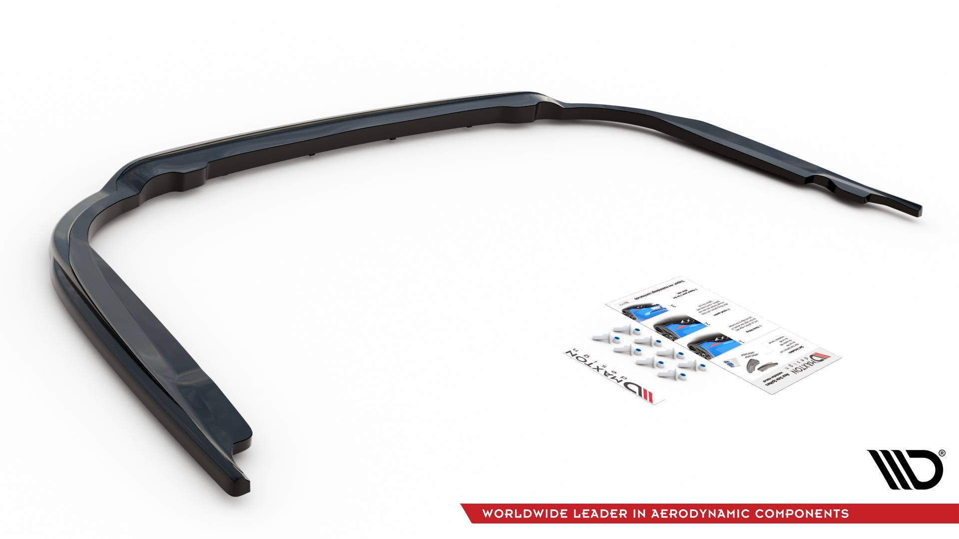 Maxton Design Street+ Mittlerer Diffusor RACE passend für Toyota Avensis Wagon Mk3 Facelift schwarz Hochglanz