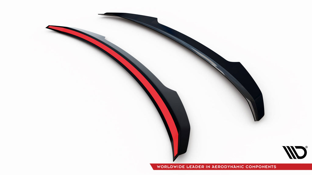 Maxton Design Spoiler CAP passend für Volvo S60 R-Design Mk3 schwarz Hochglanz