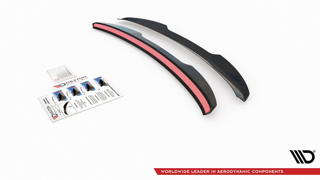Maxton Design Spoiler CAP passend für Skoda Karoq Sportline schwarz Hochglanz
