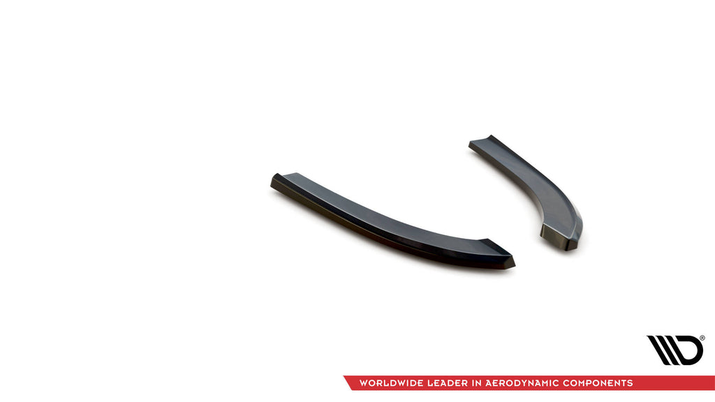 Maxton Design Heck Ansatz Flaps Diffusor passend für Ford Transit Custom ST-Line Mk1 Facelift schwarz Hochglanz
