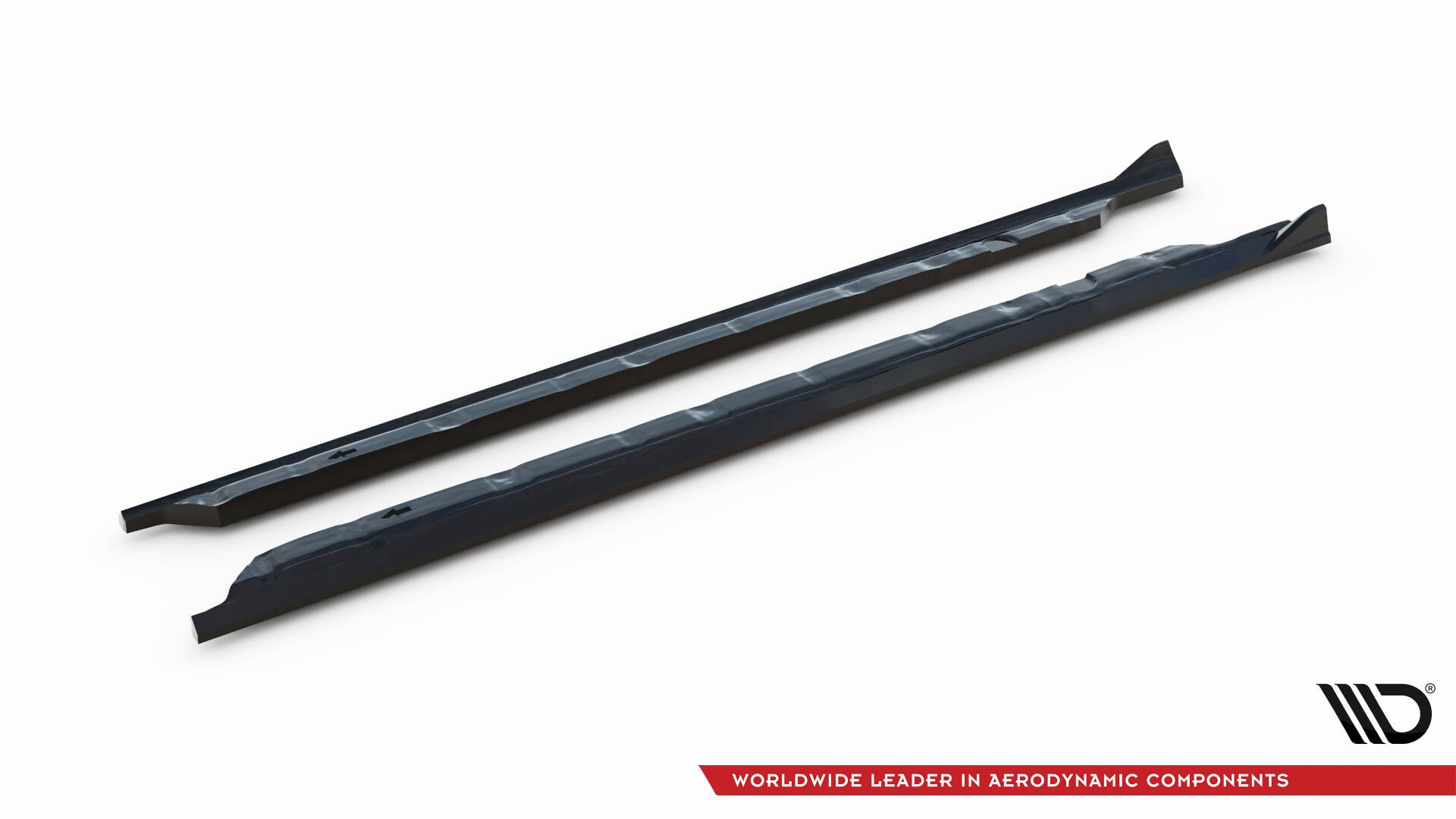 Maxton Design Street+ Seitenschweller Leisten passend für Audi A3 Limousine 8V schwarz Hochglanz