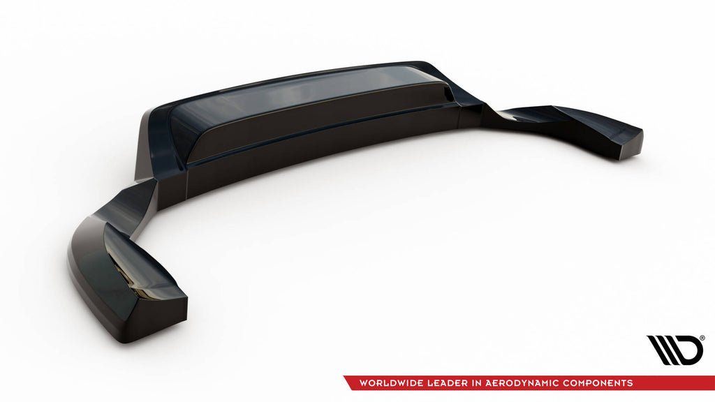 Maxton Design Street+ Mittlerer Diffusor RACE passend für VW Touareg Mk2 schwarz Hochglanz