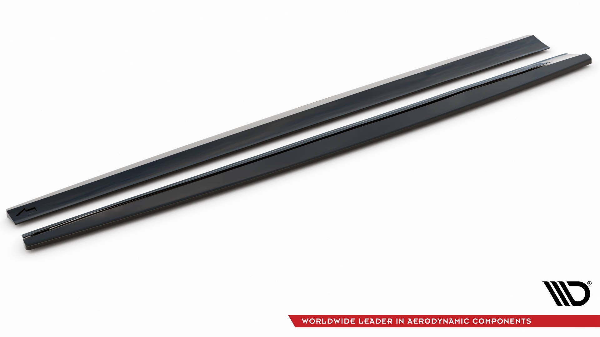 Maxton Design Street+ Seitenschweller Leisten passend für Volvo V90 / S90 R-Design Mk2 schwarz Hochglanz