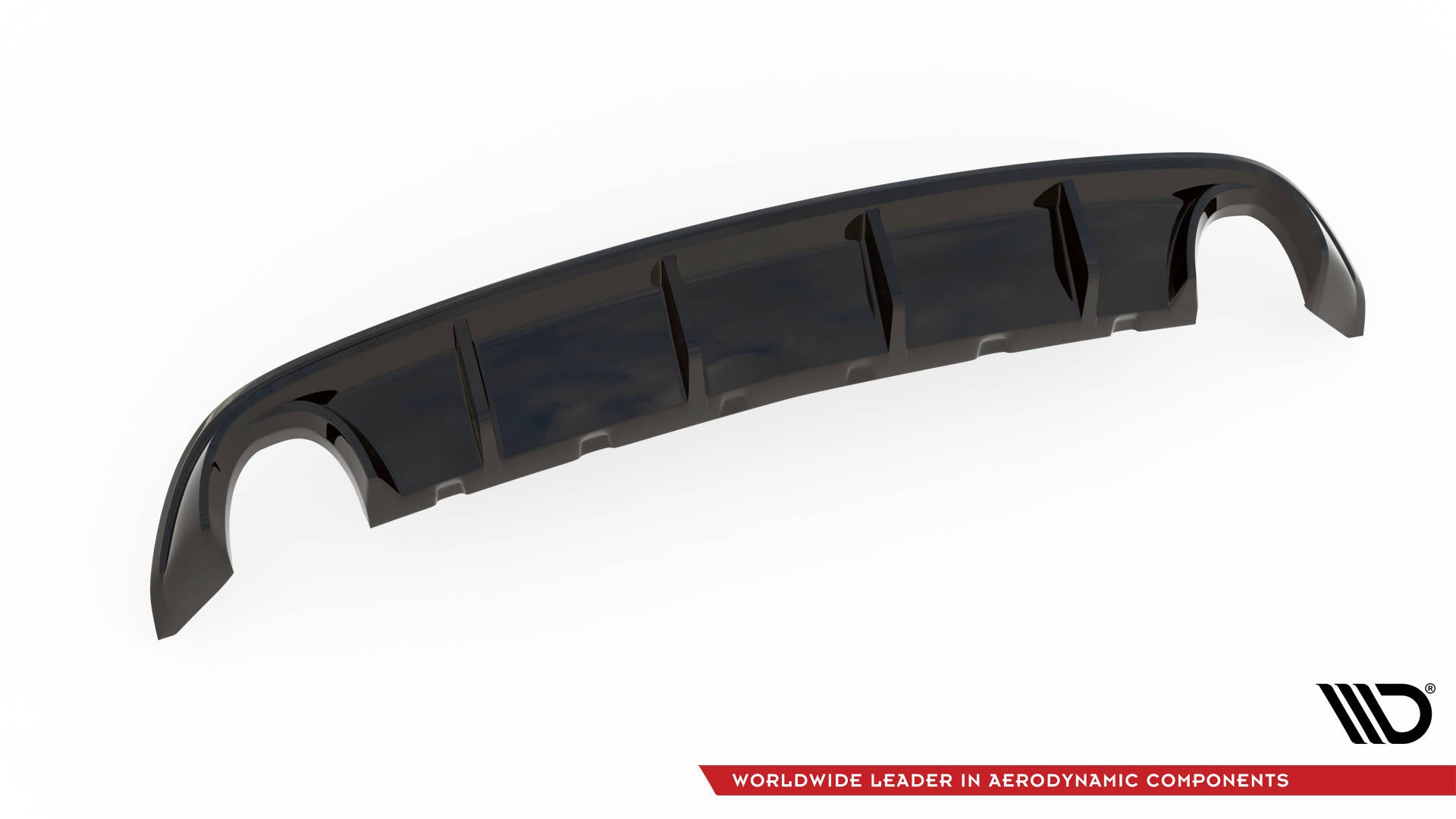 Maxton Design Diffusor Heck Ansatz passend für Ford Edge Mk2 schwarz Hochglanz