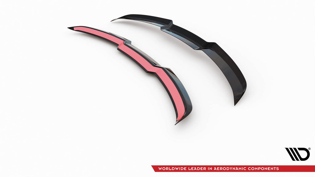 Maxton Design Spoiler CAP V.1 passend für Audi RS6 C8 / C8 Facelift schwarz Hochglanz