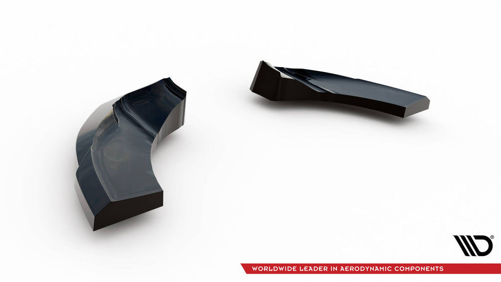 Maxton Design Heck Ansatz Flaps Diffusor passend für Hyundai Veloster N Mk2 schwarz Hochglanz