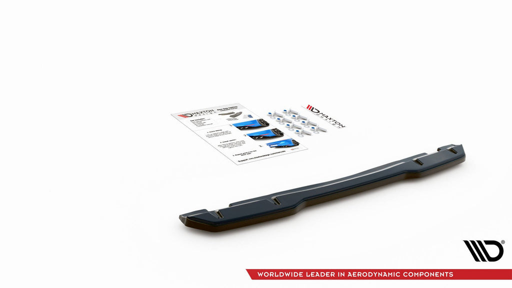 Maxton Design Mittlerer Diffusor Heck Ansatz für Toyota GR Yaris Mk4 Carbon Look