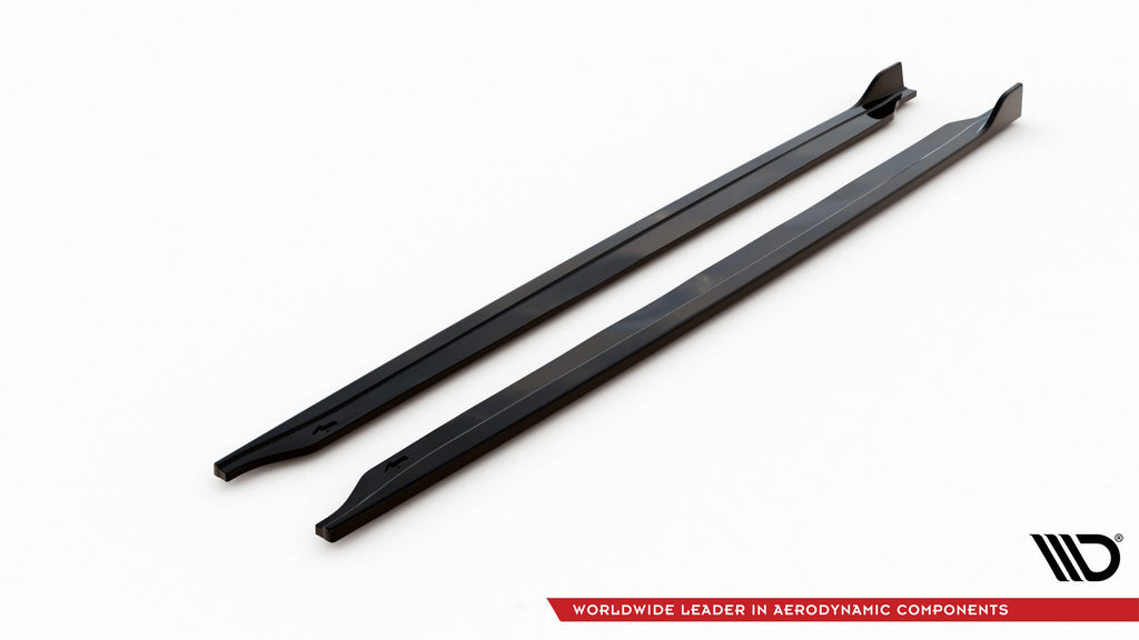 Maxton Design Street+ Seitenschweller Leisten V.2 passend für Mini Cooper John Cooper Works R56 schwarz Hochglanz