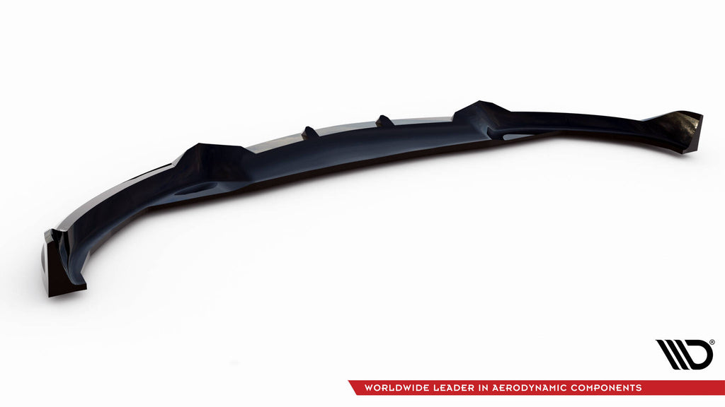 Maxton Design Street+ Spoilerlippe Front Ansatz V.1 passend für BMW iX M-Paket i20 schwarz Hochglanz