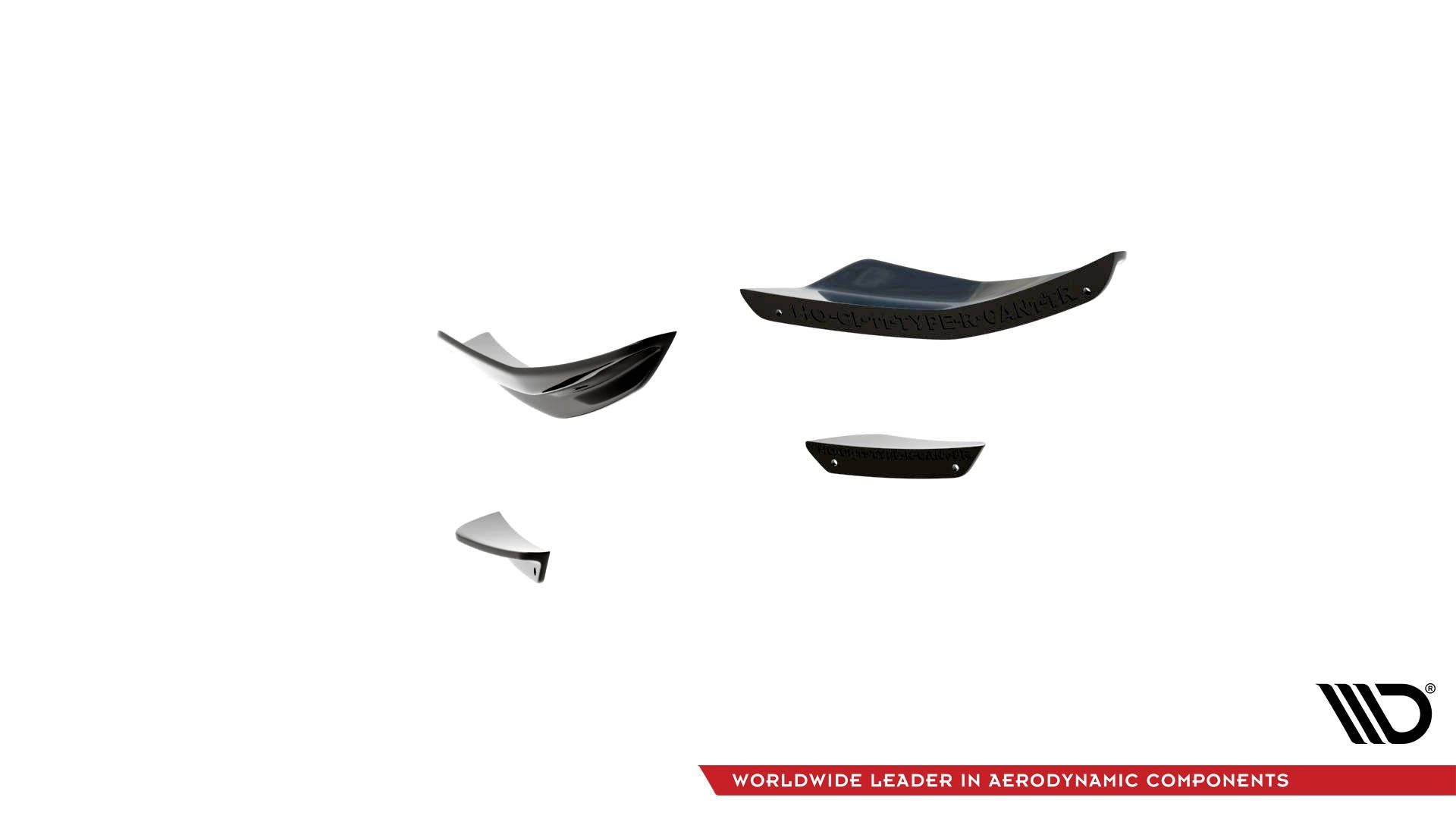 Maxton Design Stoßstangen Flaps Wings vorne Canards passend für Honda Civic Type-R Mk 11