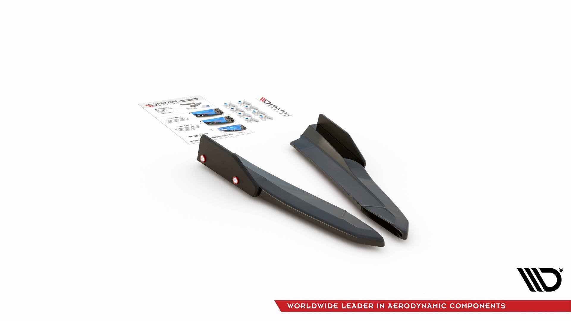 Maxton Design Heck Ansatz Flaps Diffusor V.2 + Flaps passend für Skoda Octavia RS Combi / Liftback Mk4 / Mk4 Facelift