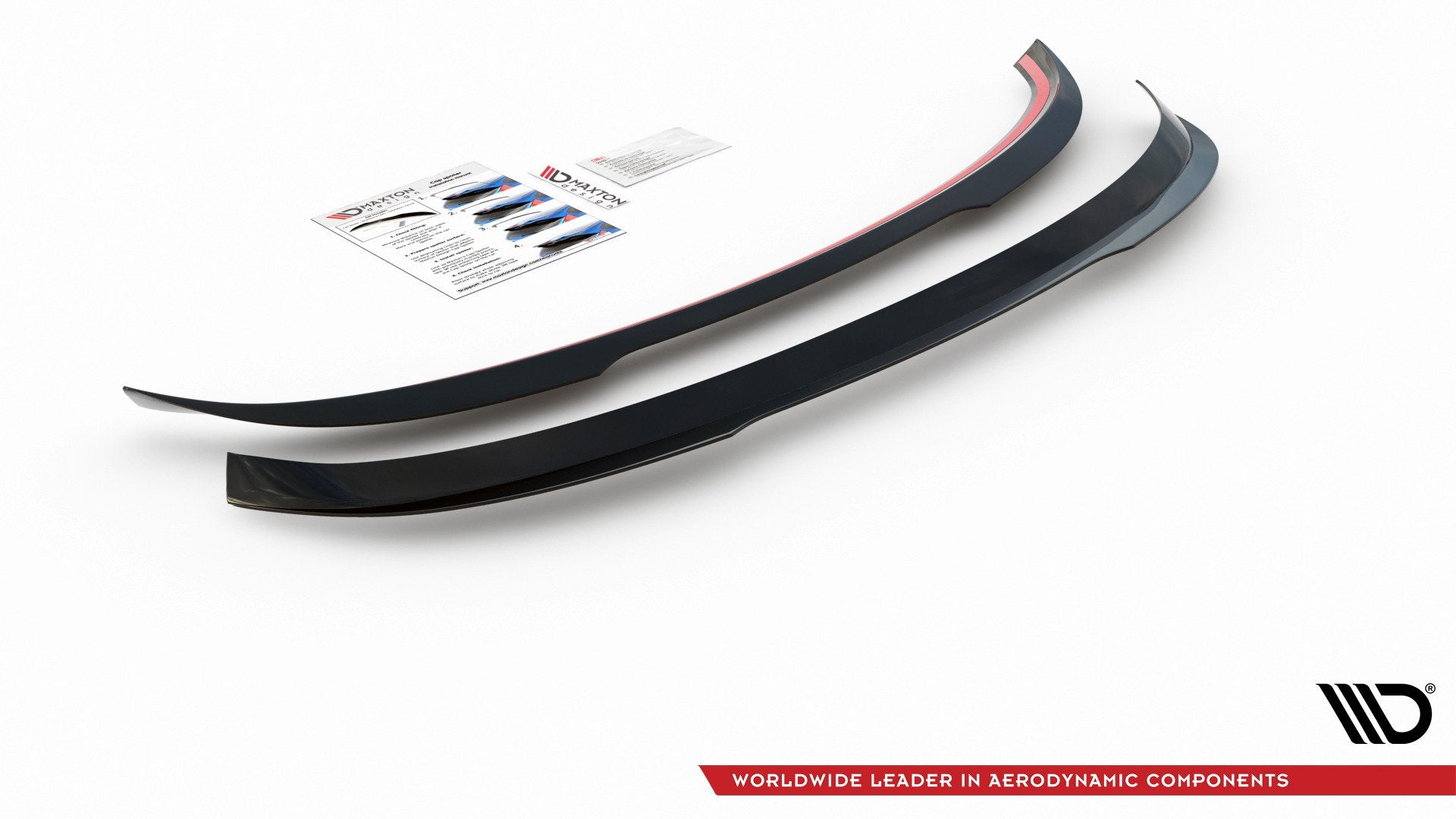 Maxton Design Spoiler CAP V.2 passend für Mercedes-Benz E Kombi S213 schwarz Hochglanz