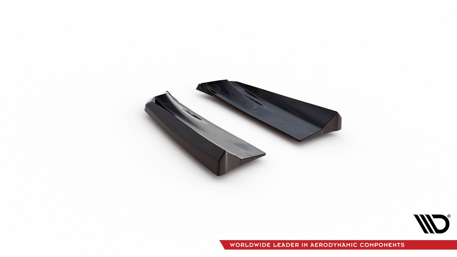Maxton Design Heck Ansatz Flaps Diffusor passend für Porsche Macan Mk1 Facelift 2 schwarz Hochglanz