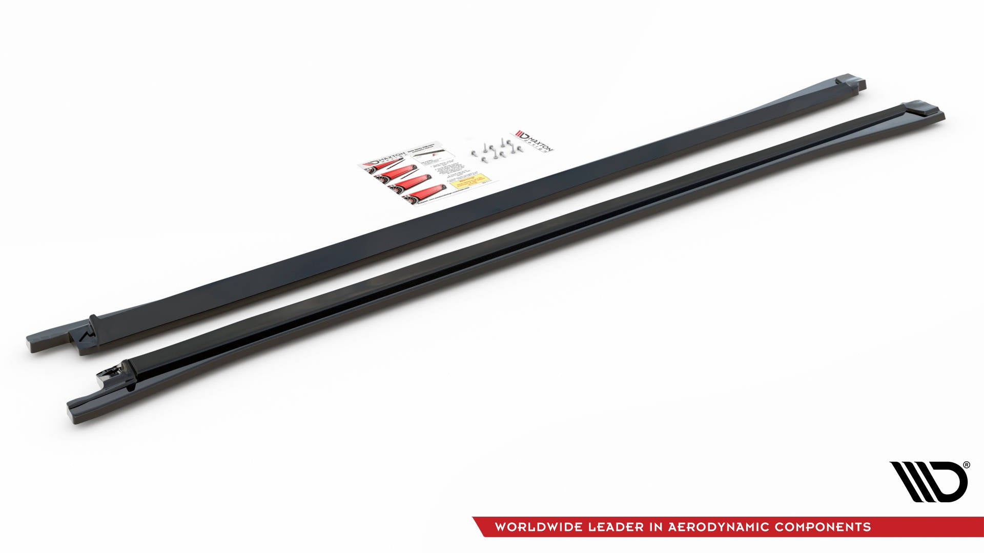 Maxton Design Street+ Seitenschweller Leisten passend für VW Touareg R-line Mk3 schwarz Hochglanz