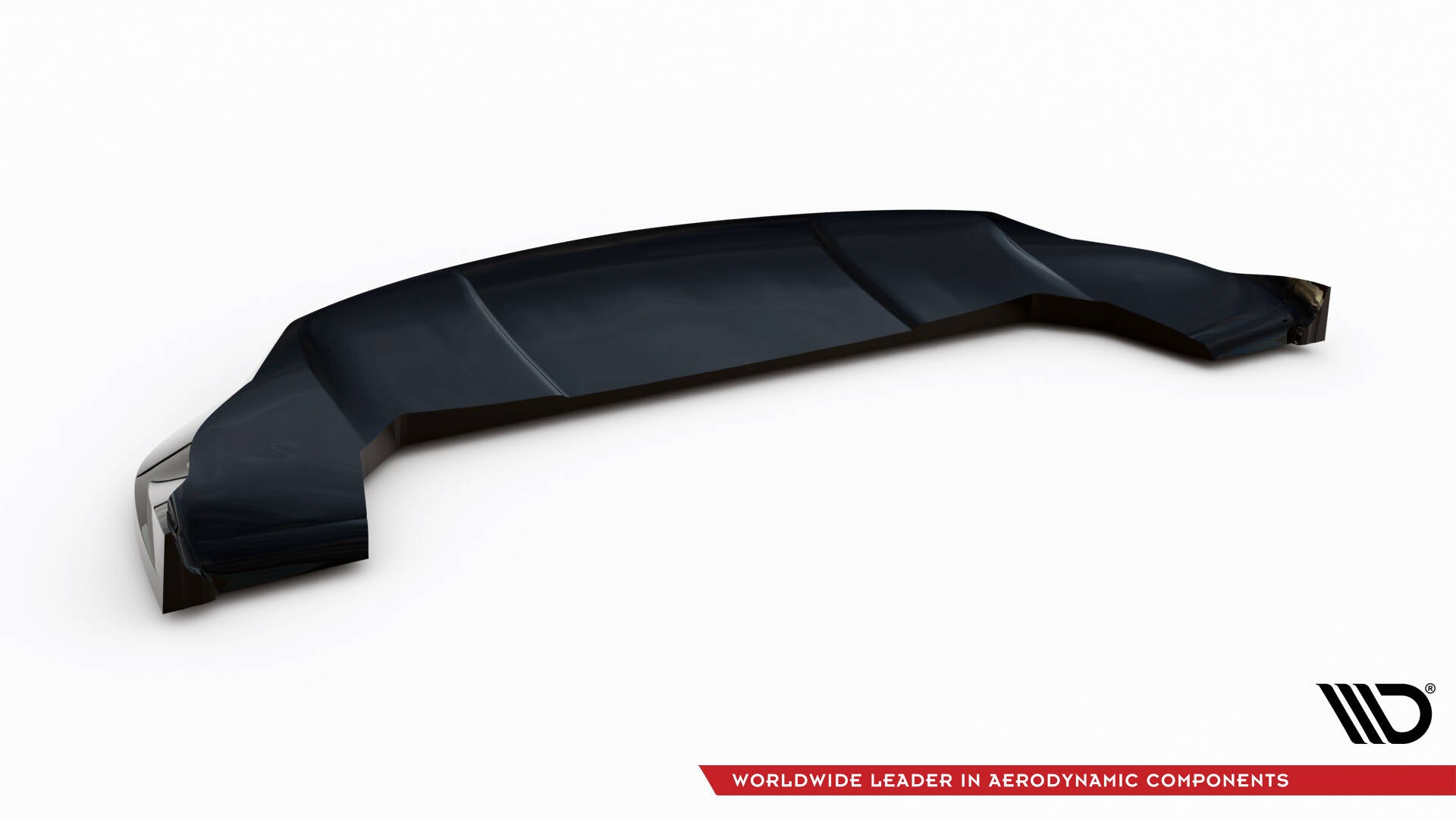 Maxton Design Street+ Spoilerlippe Front Ansatz V.1 passend für Tesla Model X Mk1 Facelift schwarz Hochglanz