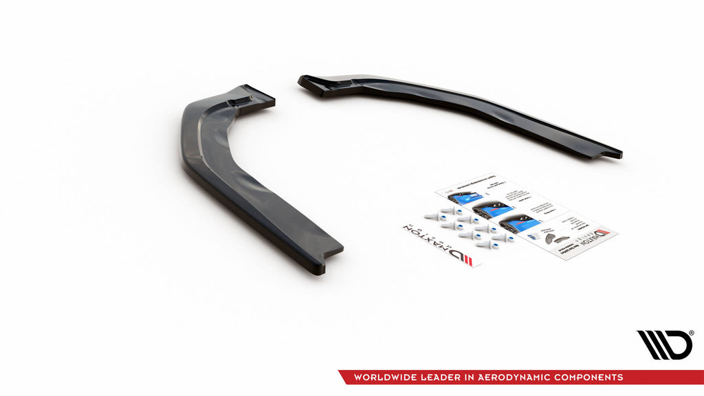 Maxton Design Heck Ansatz Flaps Diffusor V.2 passend für BMW M3 Limousine / Touring G80 / G81 schwarz Hochglanz