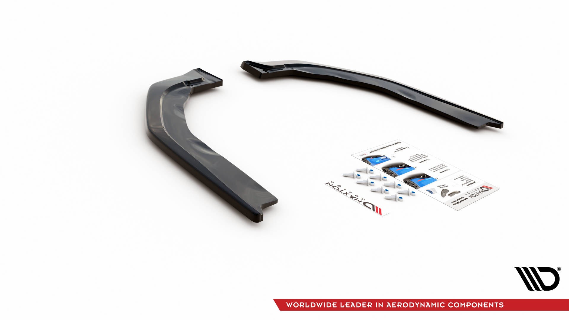 Maxton Design Heck Ansatz Flaps Diffusor V.2 passend für BMW M3 Limousine / Touring G80 / G81 schwarz Hochglanz
