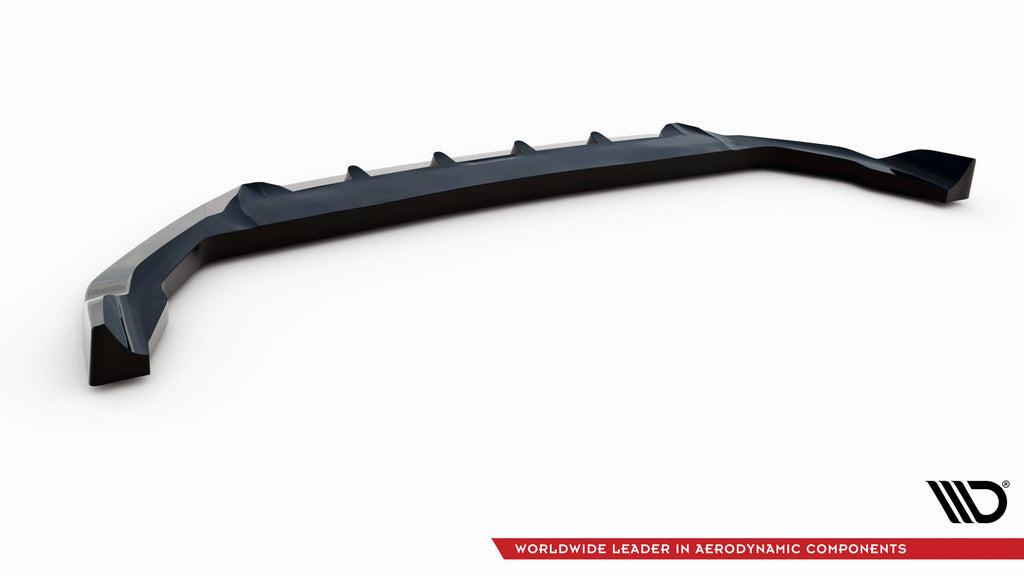 Maxton Design Street+ Spoilerlippe Front Ansatz V.2 passend für Volvo XC90 R-Design Mk2 Facelift schwarz Hochglanz