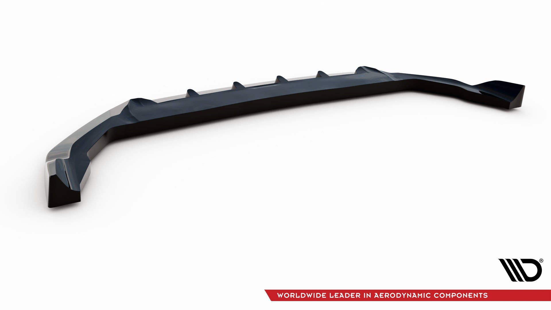 Maxton Design Street+ Spoilerlippe Front Ansatz V.2 passend für Volvo XC90 R-Design Mk2 Facelift schwarz Hochglanz