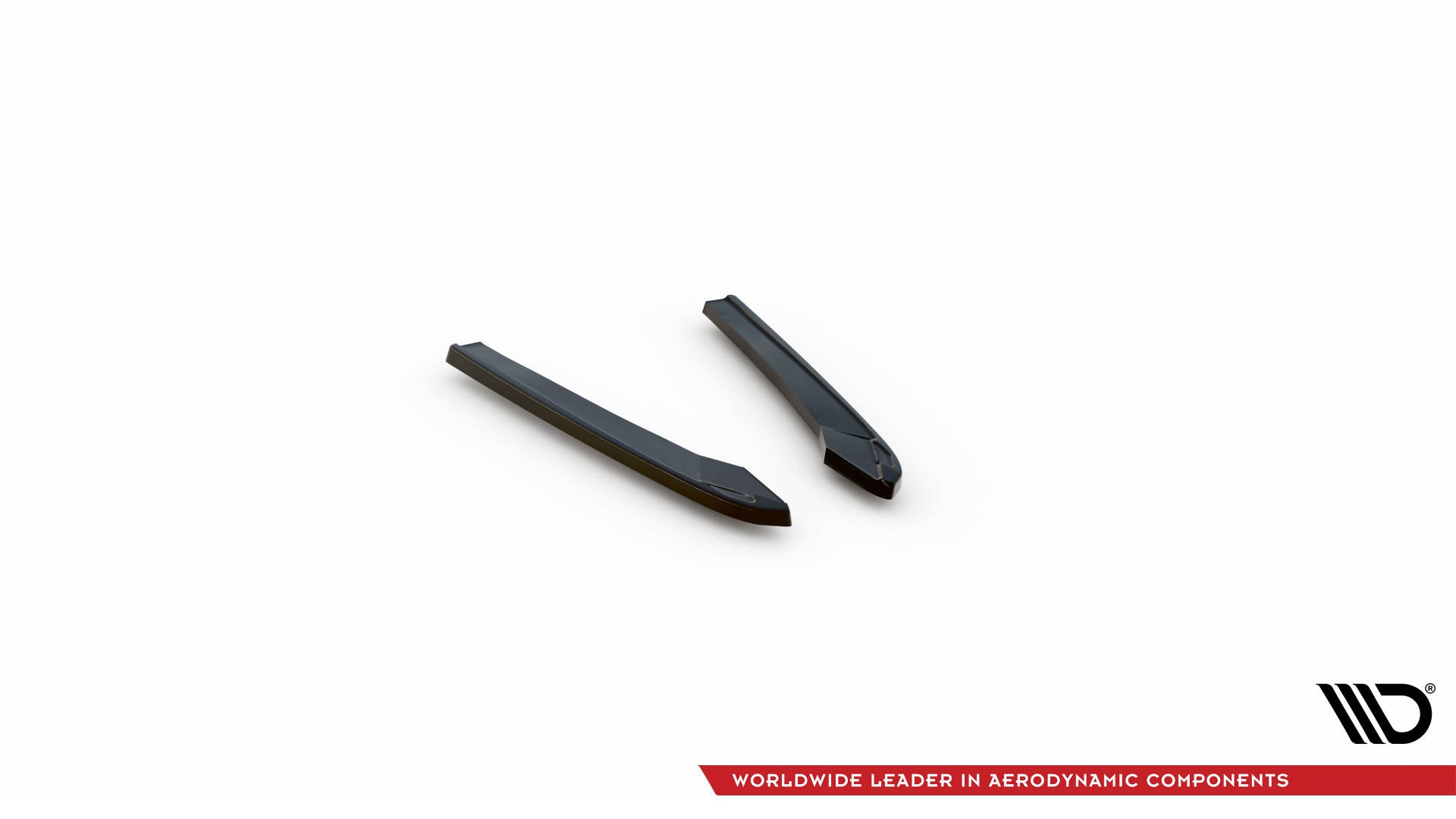 Maxton Design Heck Ansatz Flaps Diffusor passend für Audi A4 Competition B9 schwarz Hochglanz