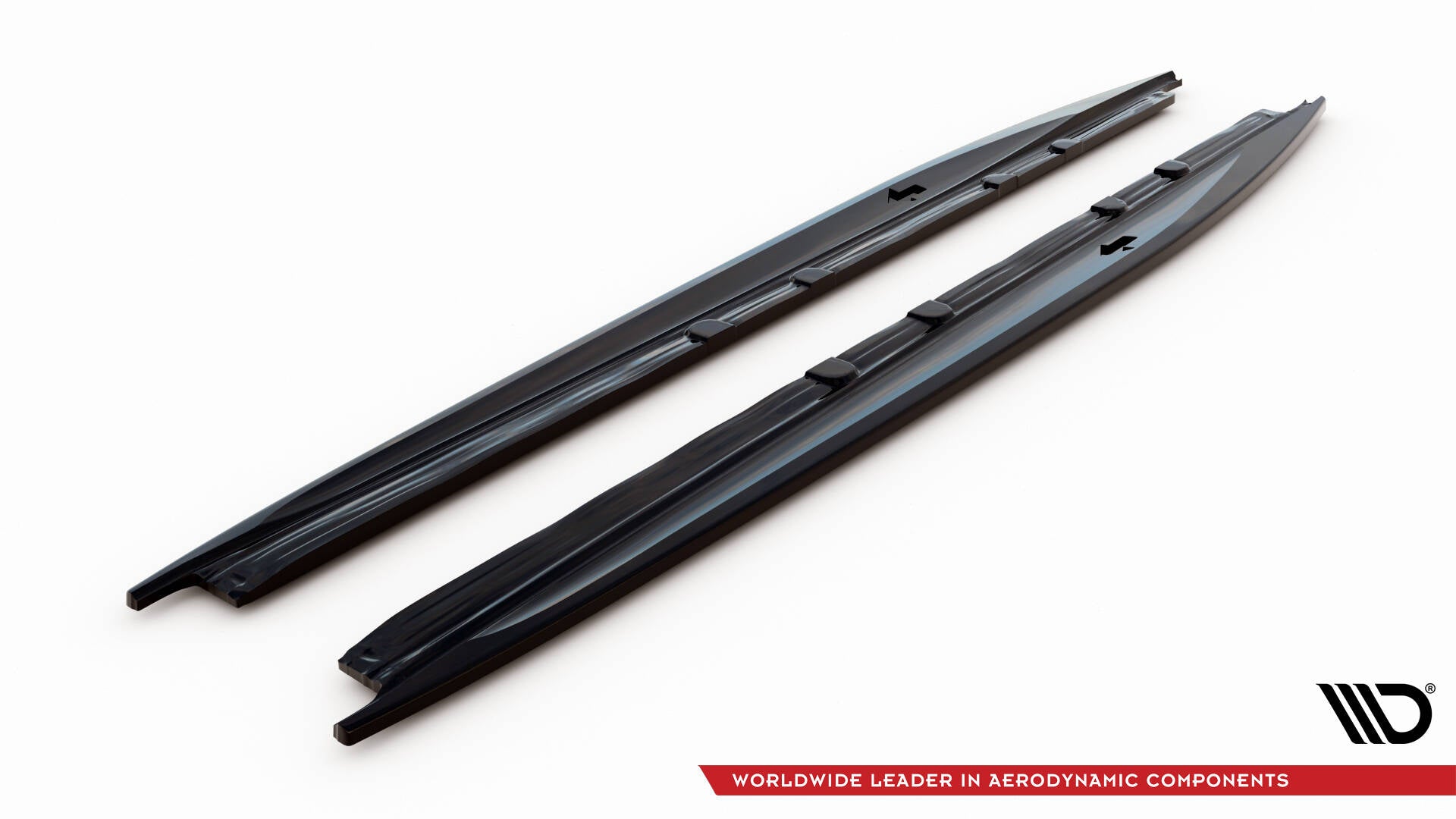 Maxton Design Street+ Seitenschweller Leisten passend für V.1 passend für Cupra Leon ST / Hatchback Aero Mk1 Facelift schwarz Hochglanz