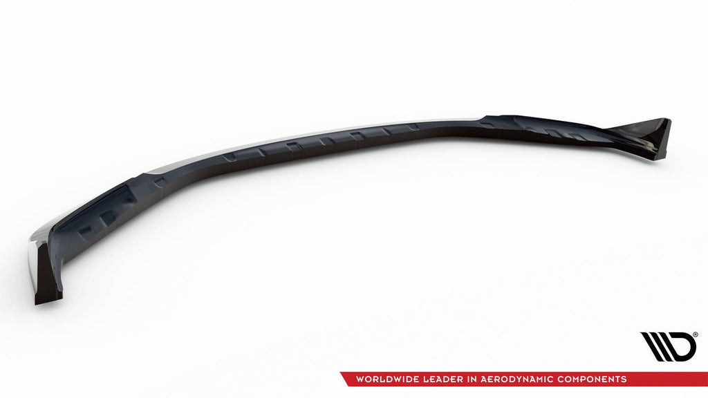Maxton Design Street+ Spoilerlippe Front Ansatz V.4 passend für CSL Look BMW M3 Limousine / Touring G80 / G81 schwarz Hochglanz