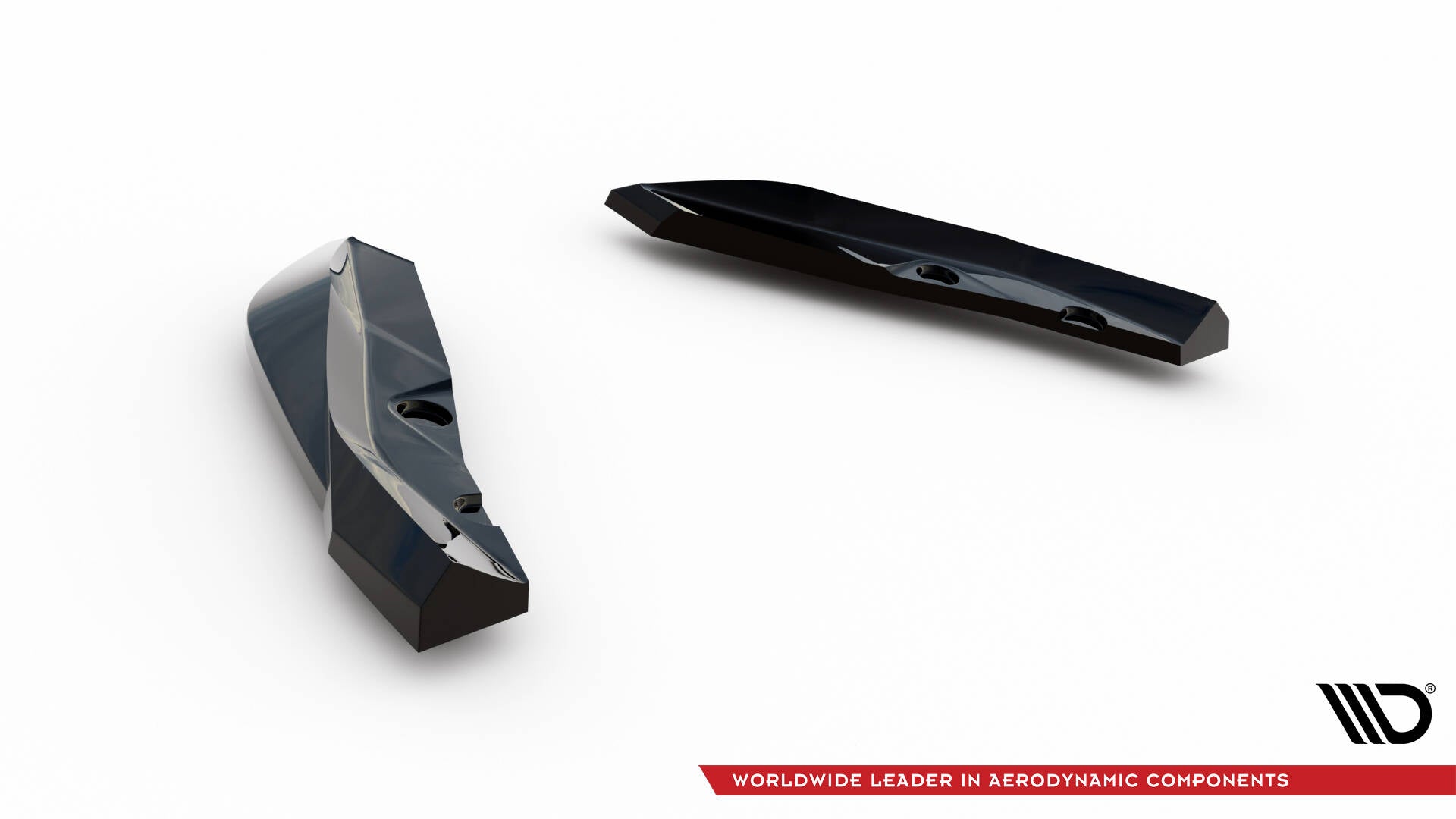 Maxton Design Heck Ansatz Flaps Diffusor V.4 passend für BMW M135i F70 schwarz Hochglanz