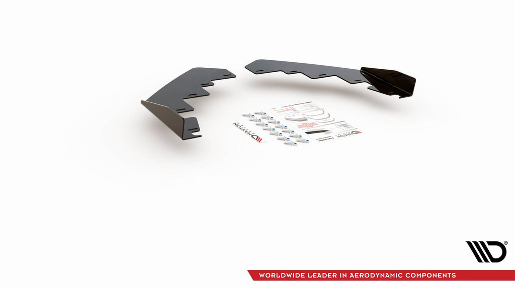 Maxton Design Flaps VW Polo GTI Mk6 schwarz Hochglanz für Volkswagen Polo Mk6