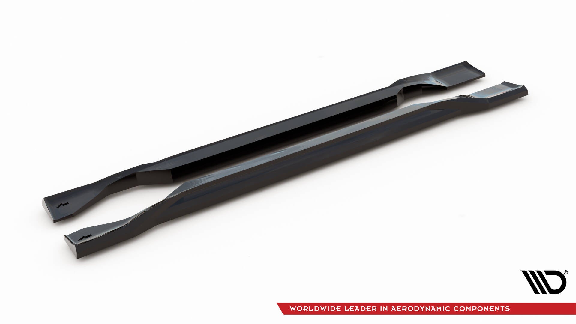 Maxton Design Street+ Seitenschweller Leisten passend für Jeep Compass Limited Mk2 Facelift schwarz Hochglanz