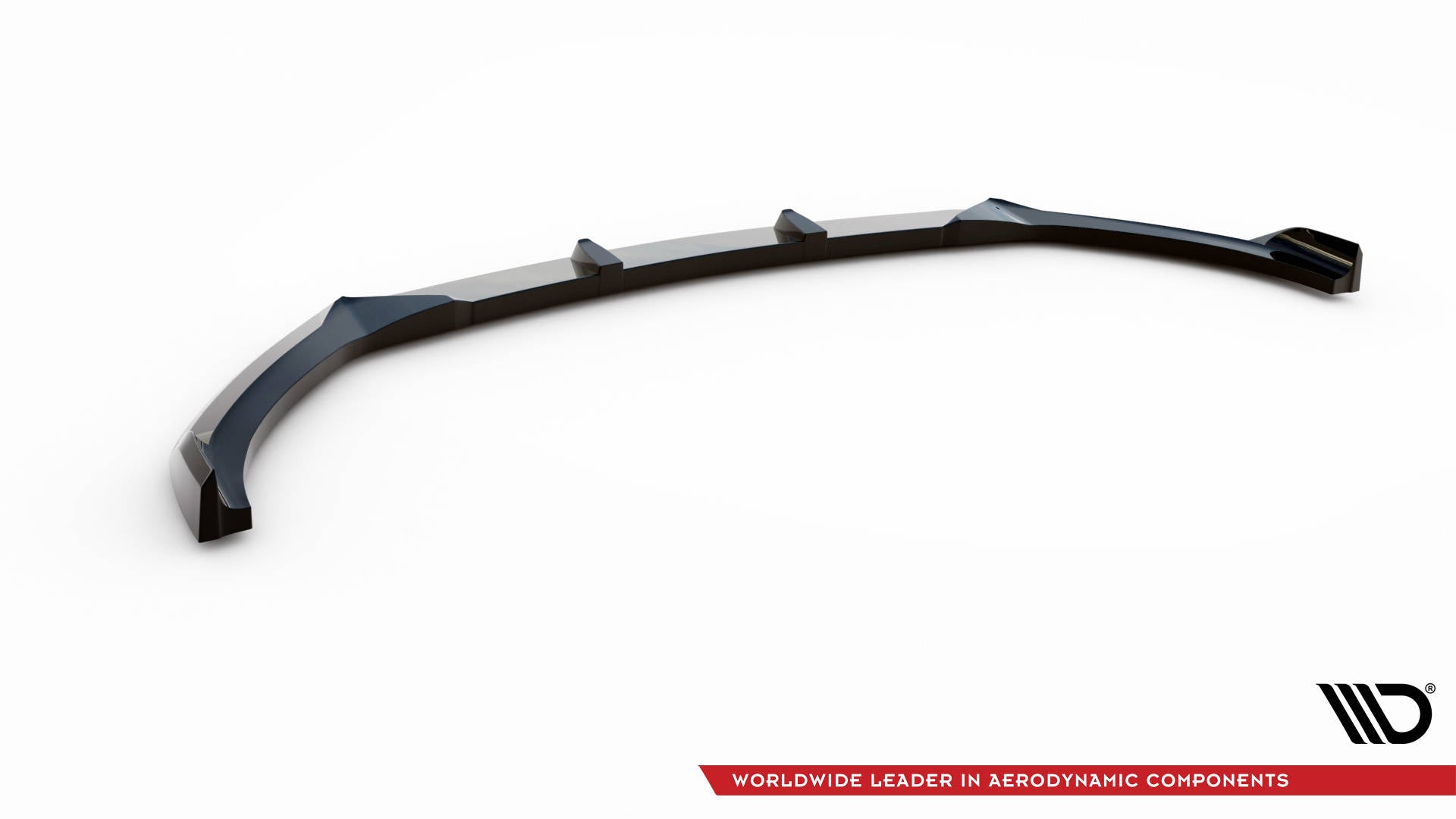 Maxton Design Street+ Spoilerlippe Front Ansatz V.2 passend für Hyundai I20 Mk2 Facelift schwarz Hochglanz