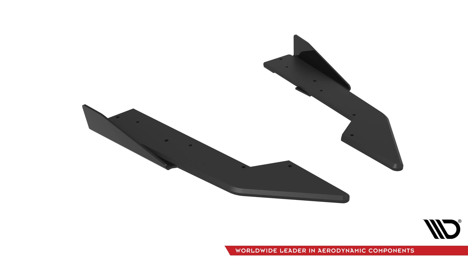 Maxton Design Street Pro Heck Ansatz Flaps Diffusor + Flaps passend für Ford Mustang GT Mk7 schwarz Hochglanz